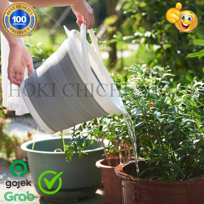 Baskom Lipat Gagang Ember Lipat BULAT BESAR - Portable Folding Basket
