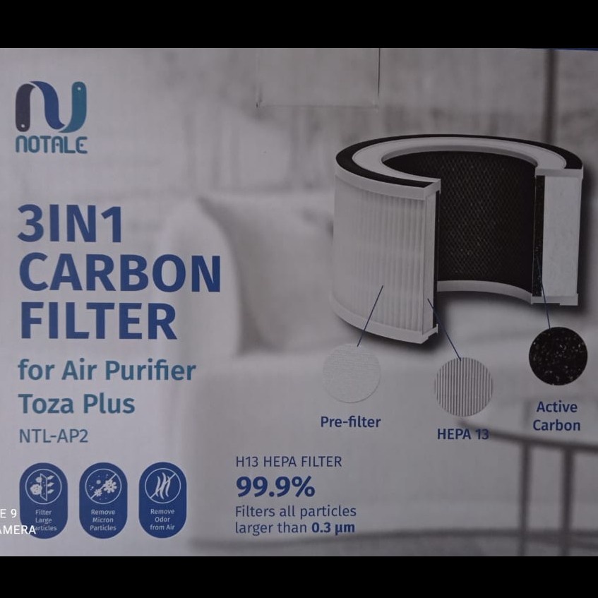 Notale Replacement HEPA13 Filter Pengganti Air Purifier Toza NTL-AP2