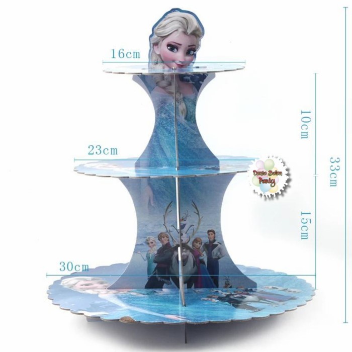 Cake Tier Frozen / Standing Cake / Cupcake Stand Karakter Frozen