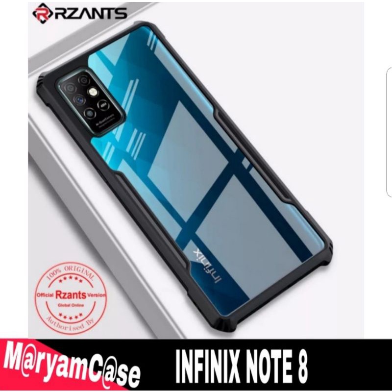 Case INFINIX NOTE 8  Shockproof Armor Transparent Premium Hardcase