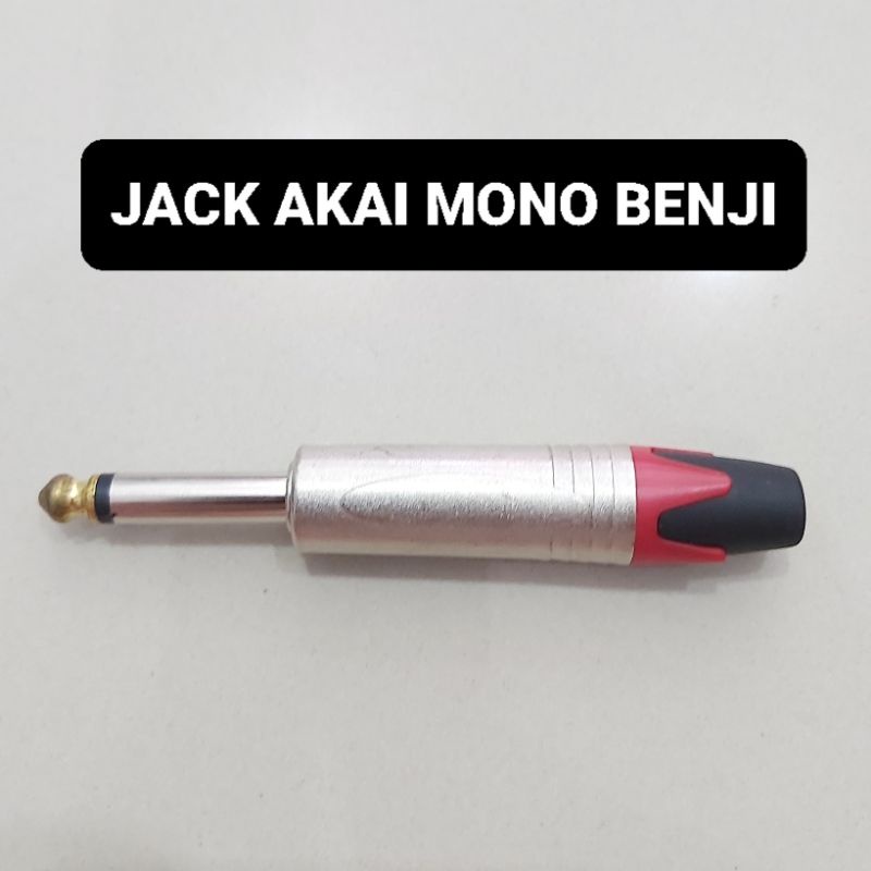 BENJI Jack Akai Mono Mic Jek Mik 6,5MM Gitar