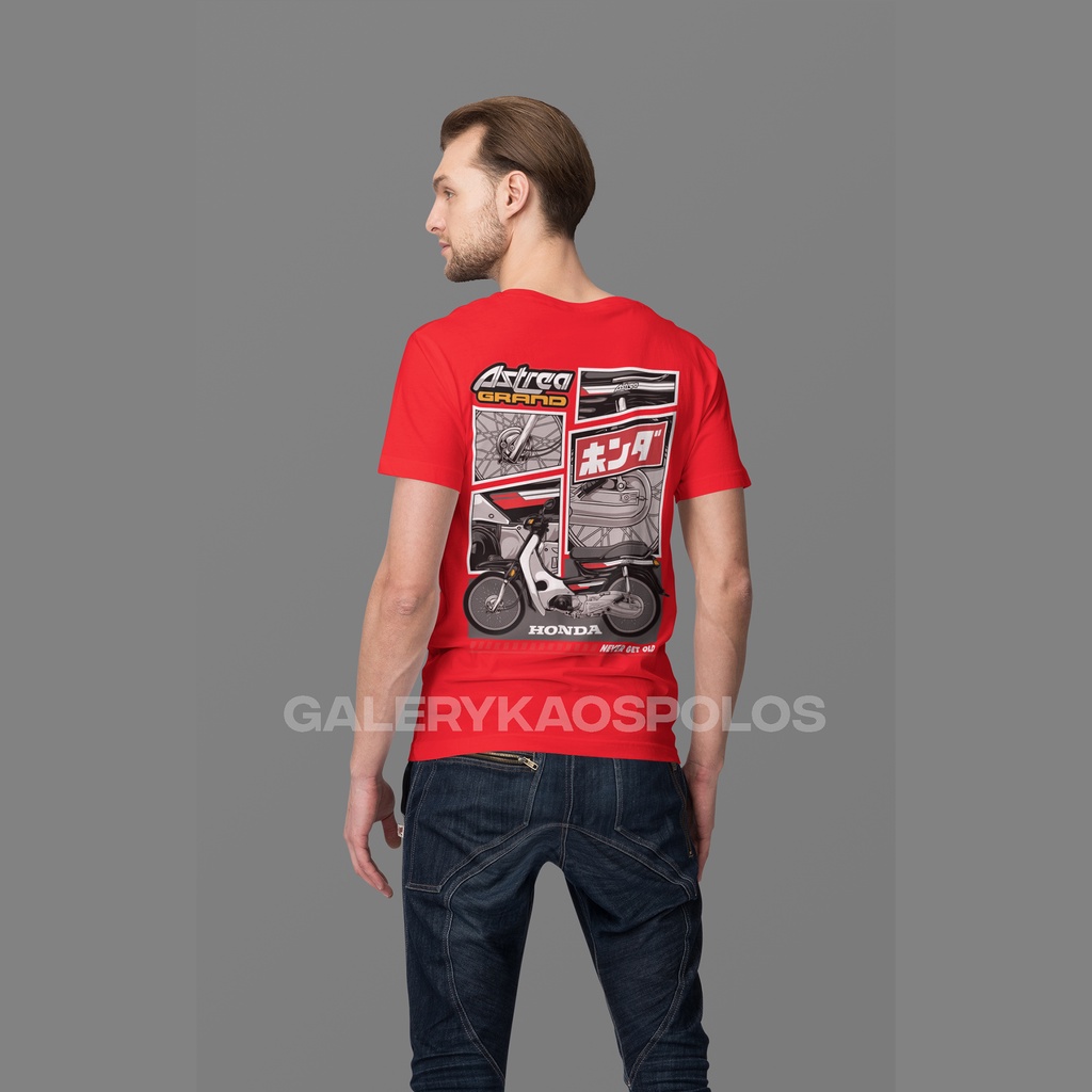 KAOS SABLON MOTOR ASTREA MENOLAK TUA SUNMORI BAJU DESIGN STREETWEAR OVERSIZE DTF PLASTISOL BAHAN COTTON