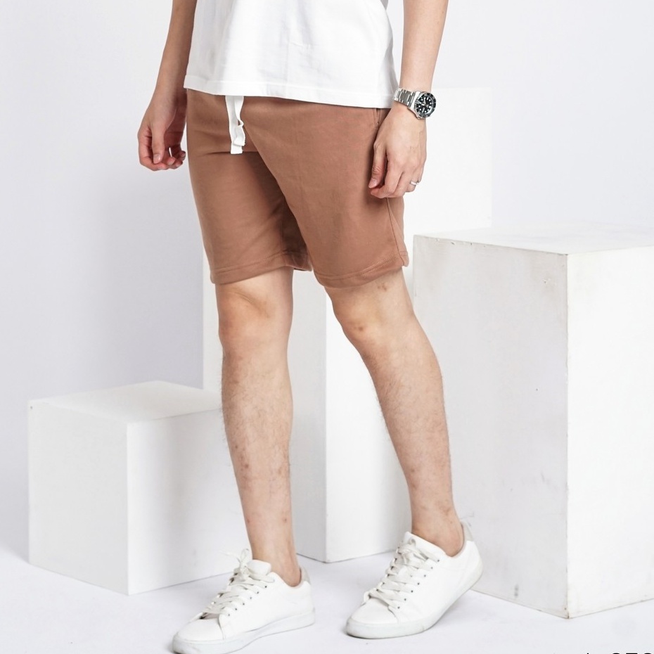 SANVANINA Celana Pendek Mocca | Celana Kolor Santai Unisex | A-250J