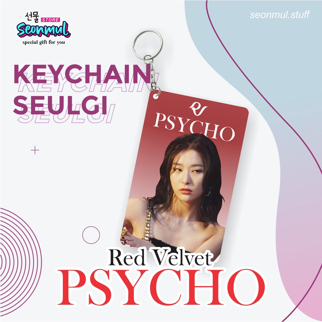 READY STOCK GANTUNGAN KUNCI KPOP TRANSPARAN CARD RED VELVET SEULGI