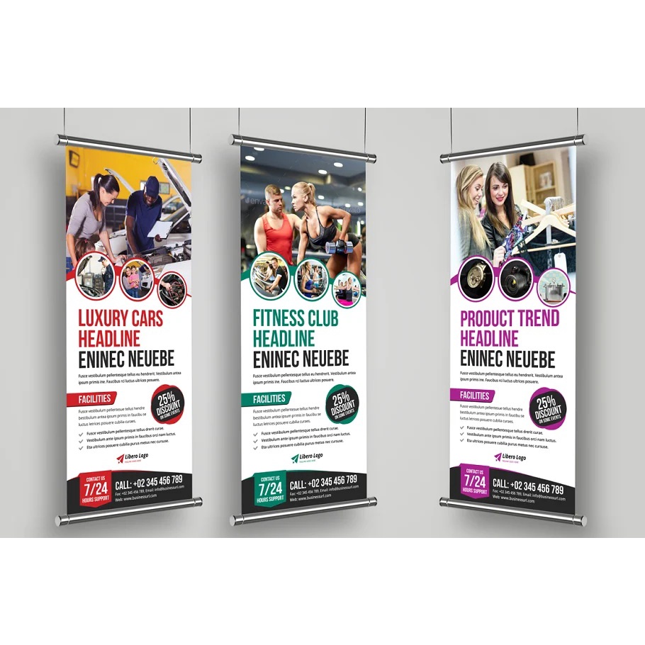 Roll up Banner Signage v2 - Illustrator