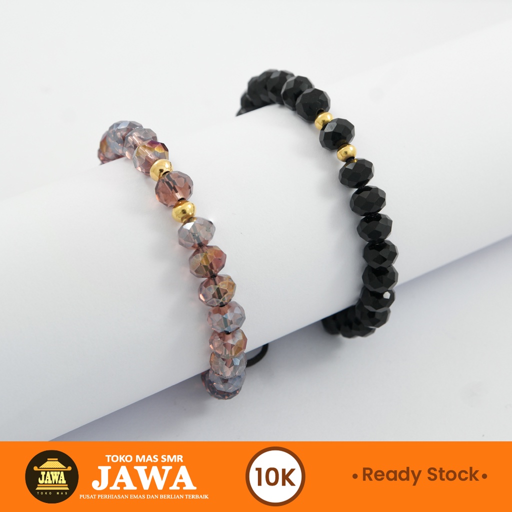 Gelang Emas Tali Kristal Kadar 10K Toko Mas Jawa