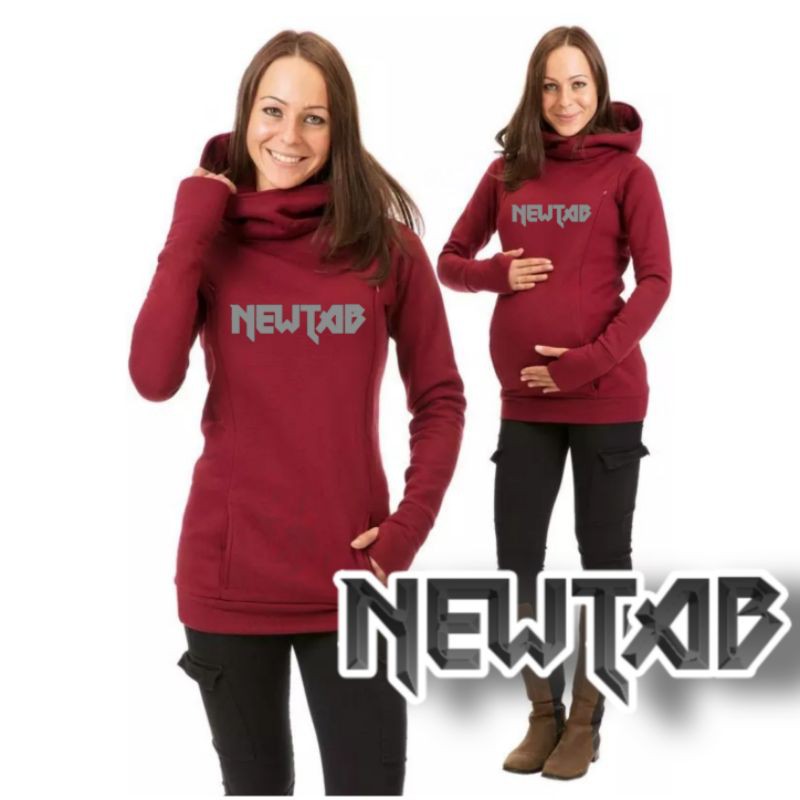 NEWTAB UNISEX IBU HAMIL MENYUSUI JAKETWANITA BUMIL / SWEATER BUSUI HAMIL MAURA NEWTAB TEBAL PREMIUM