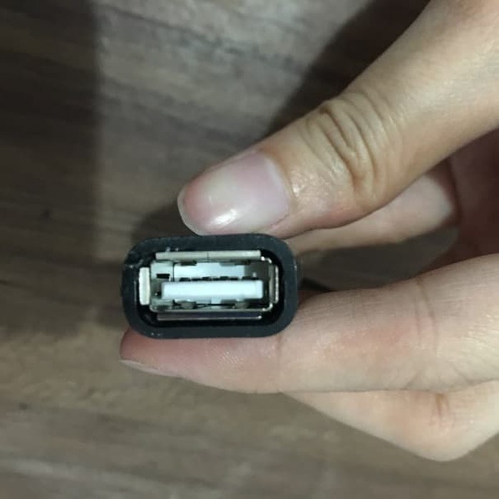 Kabel OTG Connect Hitam Sambung USB FLashdisk ke HP Handphone