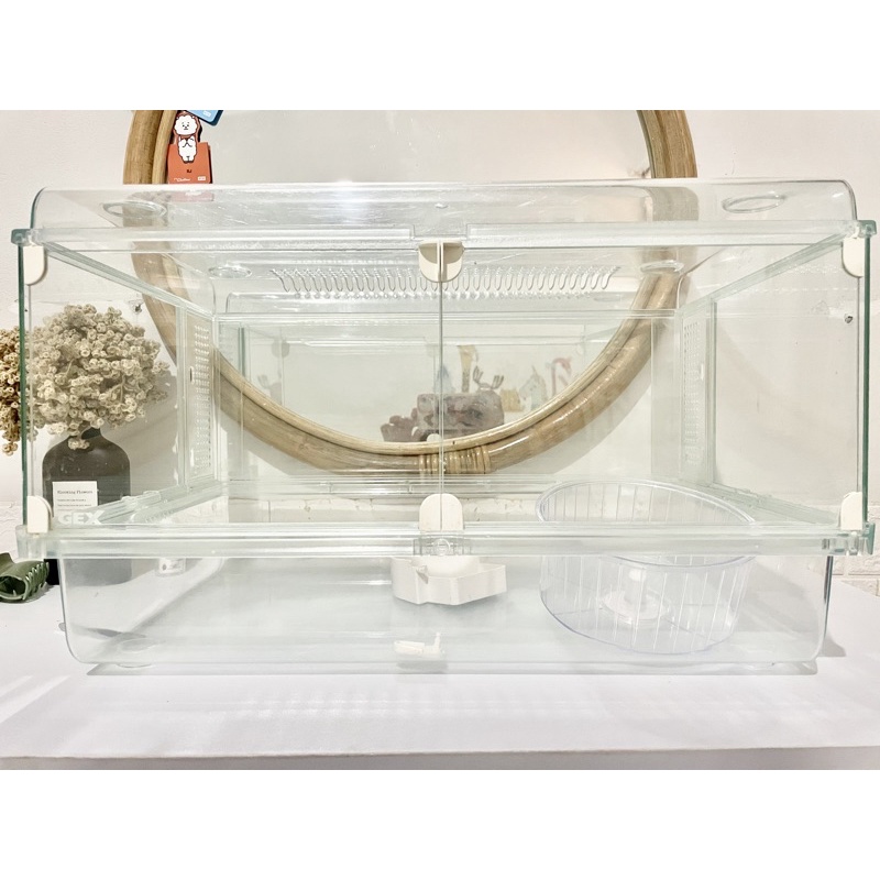 SECOND  GEX Glass Harmony  450  | Kandang Akrilik + Kaca Hamster Landak Mini Tikus