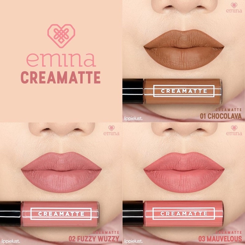 EMINA CREAMMATTE SERIES TERDAPAT 17VARIAN WARNA