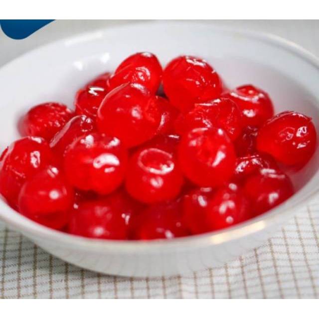 

16 PCS CHERRY CERI Merah TANPA TANGKAI untuk hiasan Kue