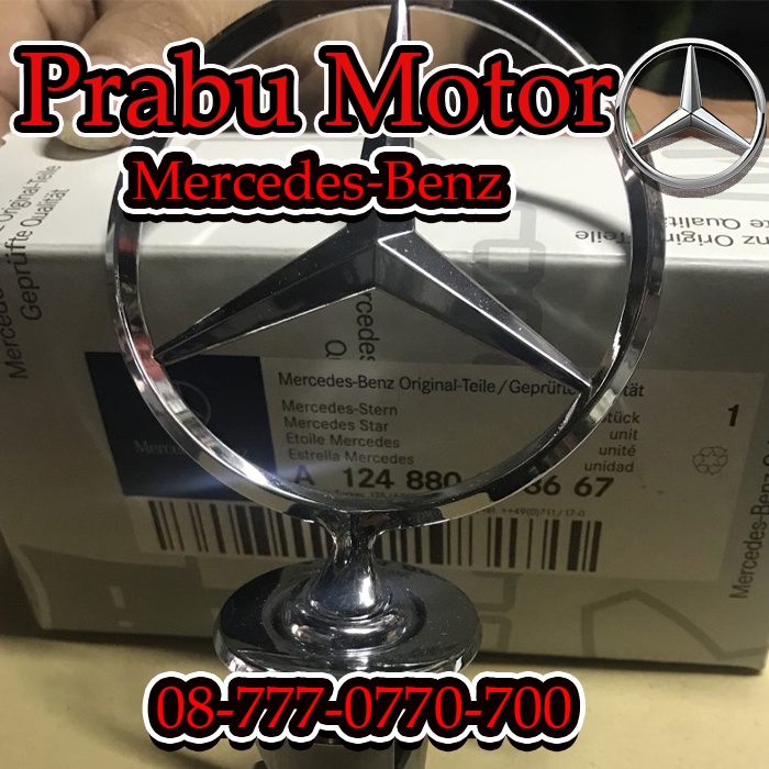 Bintang Kap Motor / Emblem Kap Motor Mercedes benz / Mercy W124/W123