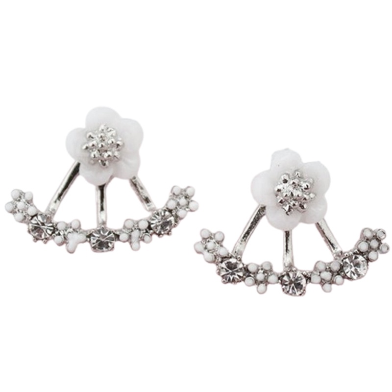 Anting Stud Desain Bunga Daisy Gaya Korea Untuk Wanita