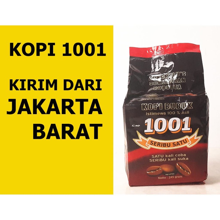 

gt201jyj Kirim Dari Jakarta - Kopi 1001 Asli Bengkulu Bubuk 245 Gram Ds20X11