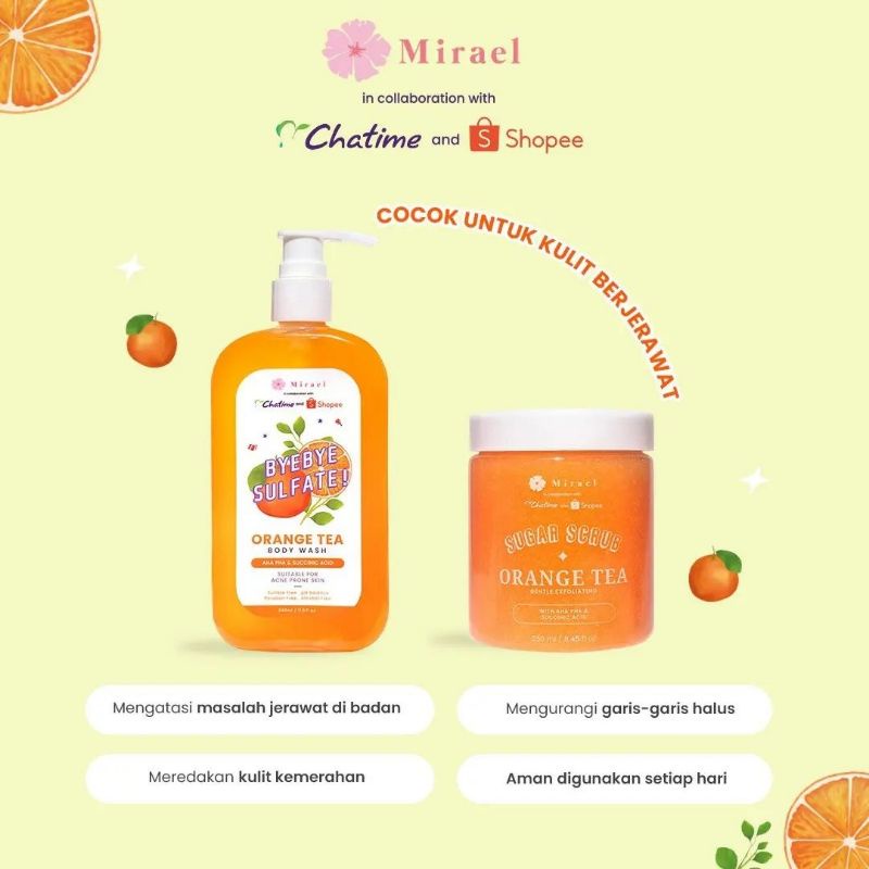 MIRAEL X CHATIME BODY WASH / BODY SCRUB / WAXING KIT
