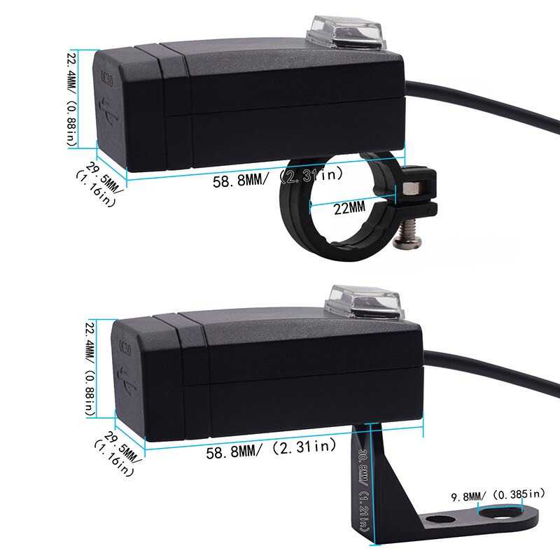 EAFC USB Charger Motor Sepeda 2 Port QC3.0 Waterproof - Y452