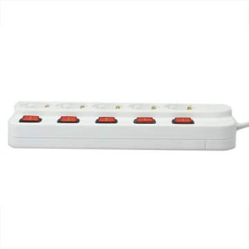 Krisbow Stop Kontak 5 Socket Dengan Tombol On/off Kr-4358