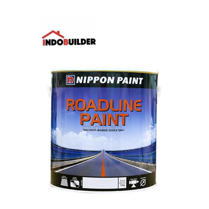 

NIPPON ROADLINE PAINT 1 KG HITAM KUNING PUTIH CAT MARKA JALAN