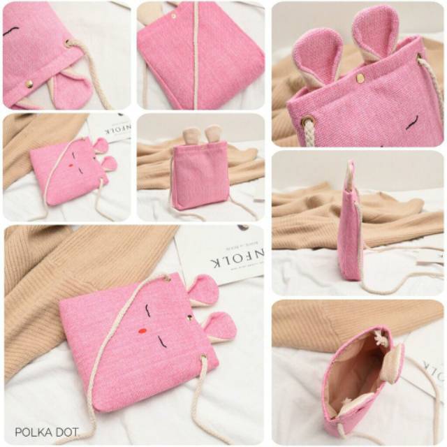 TAS LUCU KELINCI - TAS IMPORT - TAS KECIL - TAS SLEMPANG - TAS BATAM HIGH QUALITY JAKARTA