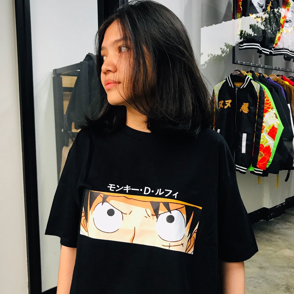 Tshirt Luffy Eyes Black Onepiece