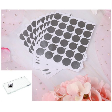 [ 5 lembar = 150pcs sticker ] Sticker Disposable Eyelash Glue Holder Pallet Eyelash Extension