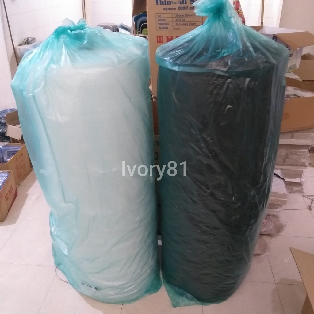 

Bubble wrap bening hitam putih premium 125cmx50m 1roll