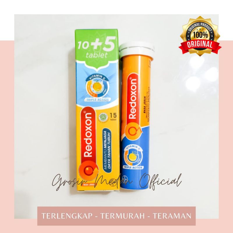 REDOXON ISI 10 + 5 VITAMIN C JAGA DAYA TAHAN TUBUH