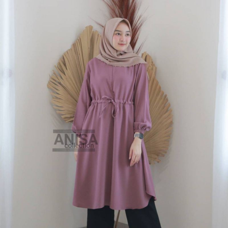 Tunik Wanita Terbaru | Baju Muslim 2021 Remaja Kekinian Murah | Atasan Tunik Murah polos