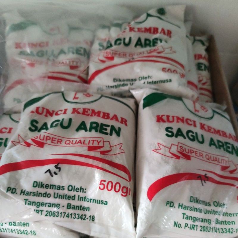 

Tepung Sagu Super kunci kembar 500 gram