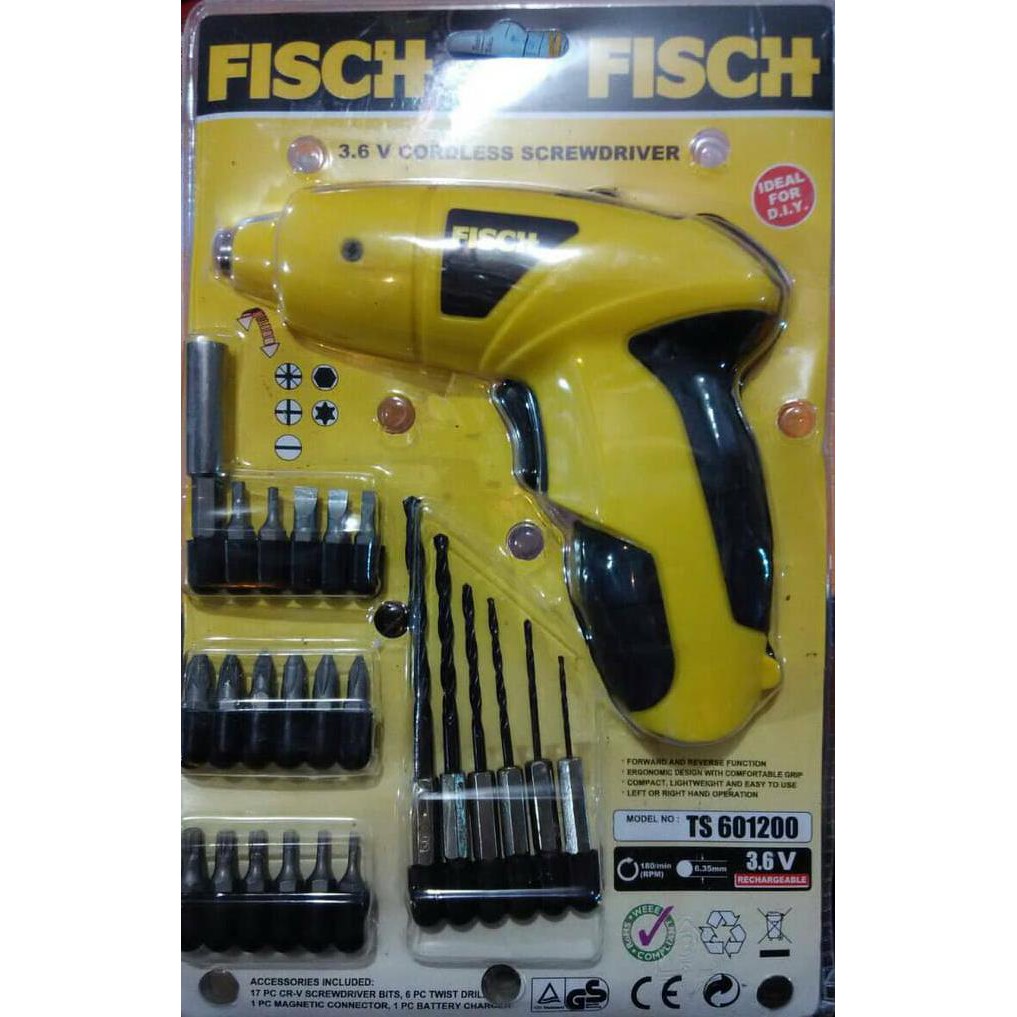 Segera beli Alat Mesin Obeng Bor Listrik Elektrik Portable Fisch Best Quality Terjamin