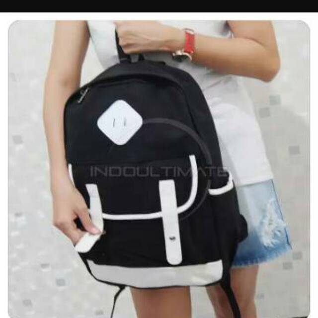 tas ransel unisex  JS-8191 Tas wanita / Tas Sekolah ransel wanita pria  / backpack wanita  IMPORT