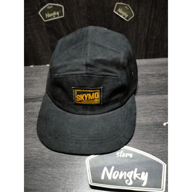 Topi 5Panel Pria Topi Snapback Branded Skymo Bahan Berkualitas Serat Rapel