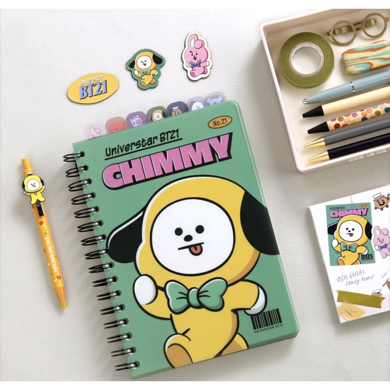 

PO OFFICIAL BT21 Vintage Index Notebook Sale