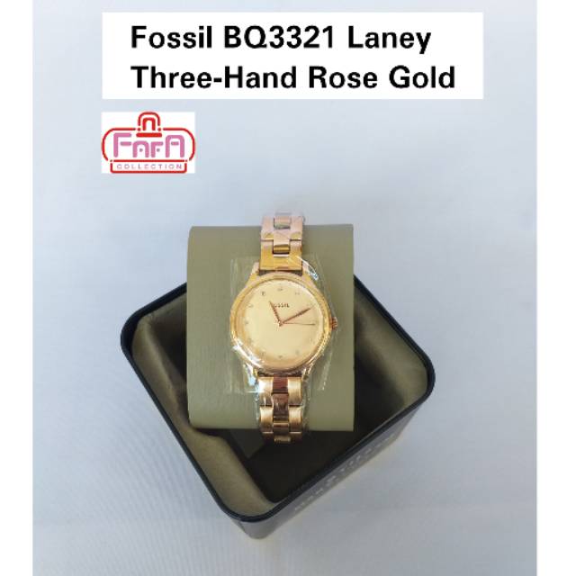 Fossil BQ3321 Laney Three-Hand Rose Gold