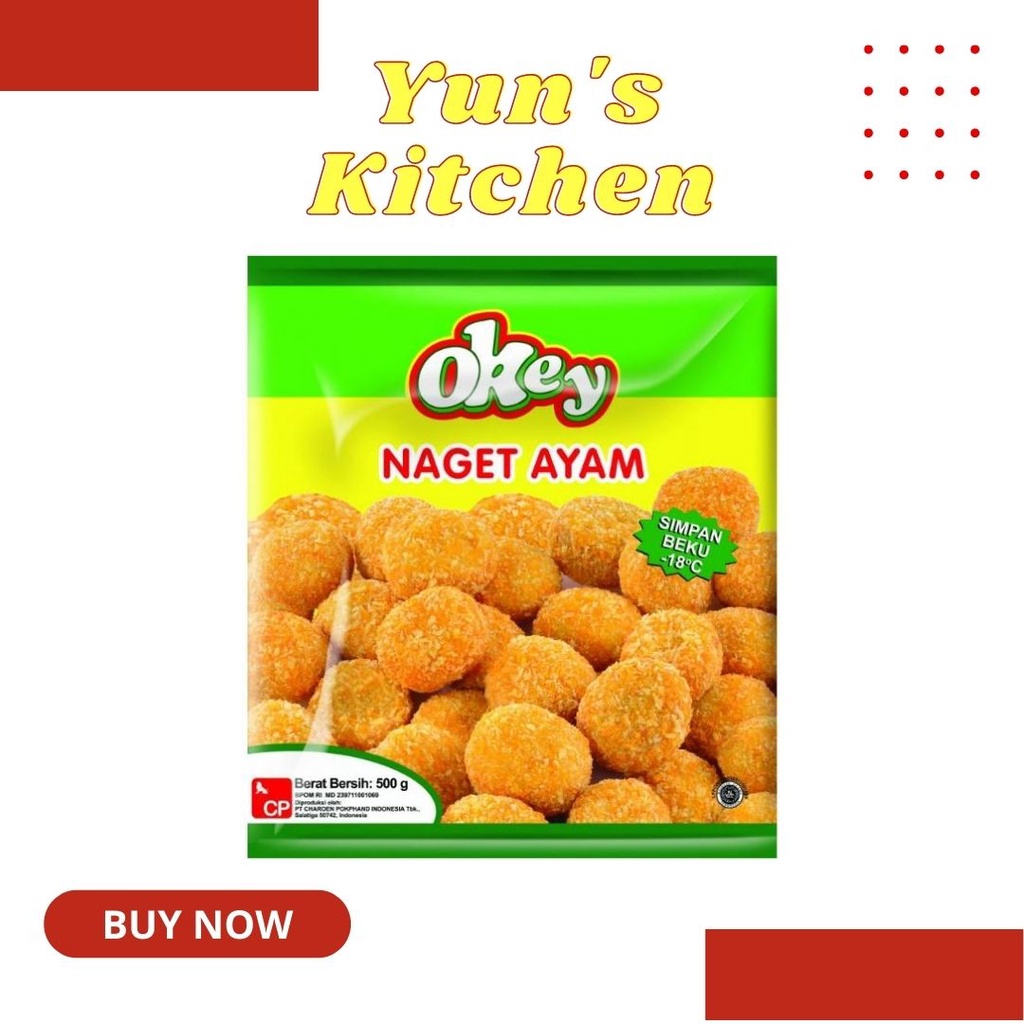 

Okey Nugget 500gr - Nugget Ayam - Frozen Food