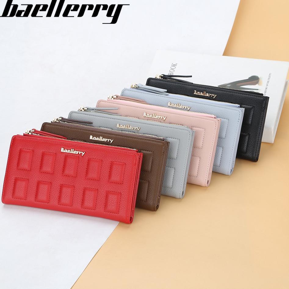 9H2 BARRY N1882 Dompet Wanita Panjang Bahan Kulit PU Leather Pum WATCHKITE BAEOS