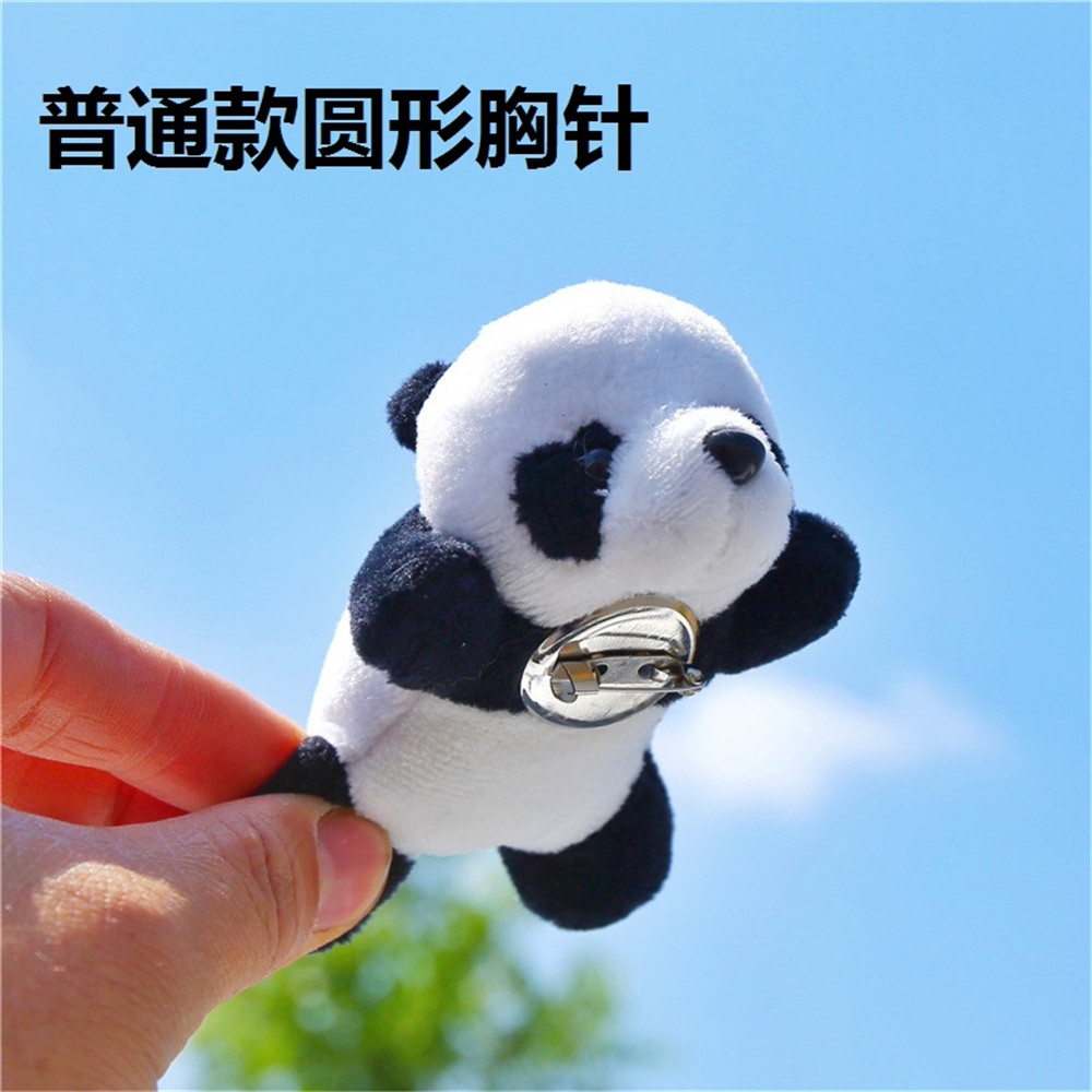 【COD Tangding】Panda Brooch Japanese Cartoon Panda Doll Plush Toy Ins Girl Heart Doll