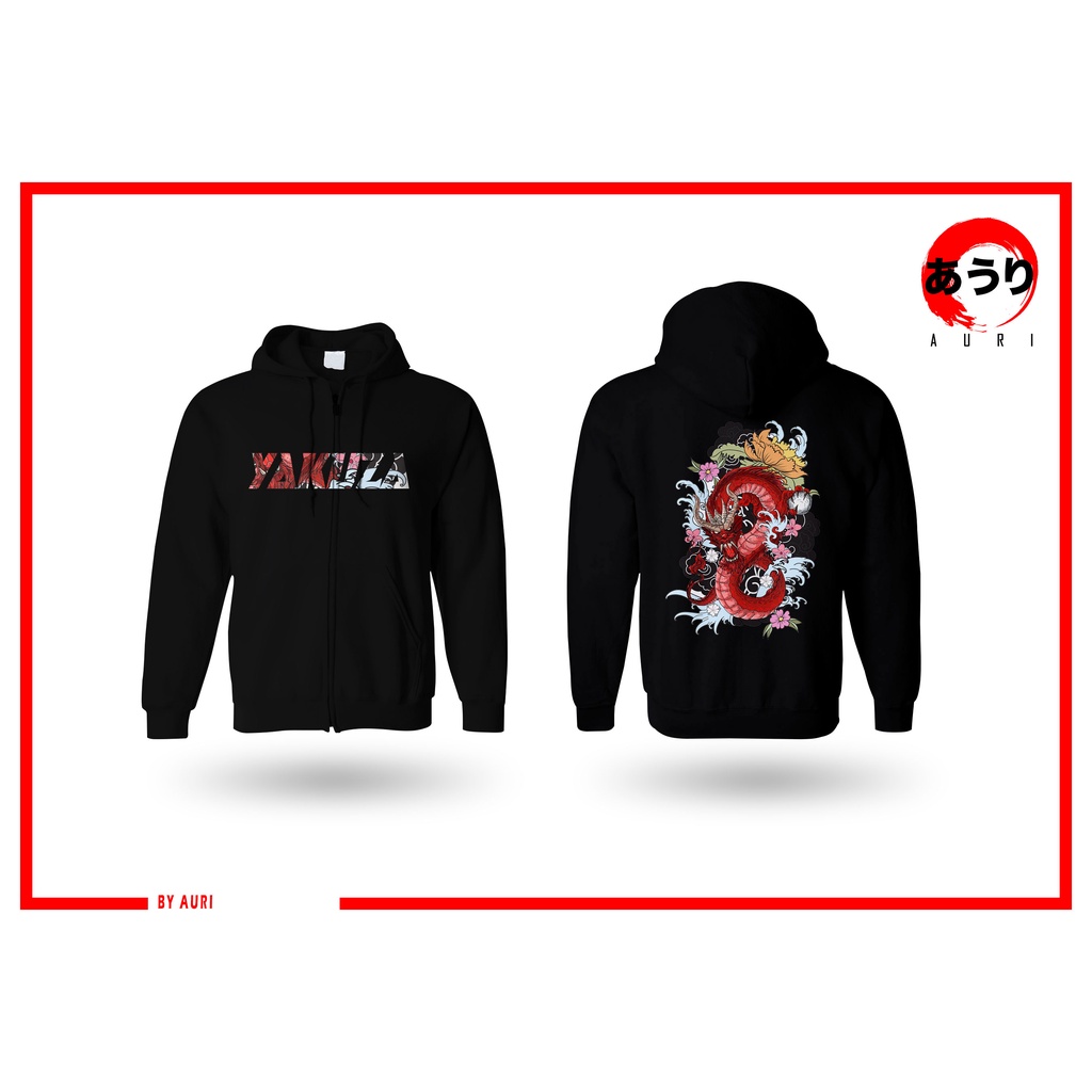 Hoodie Zipper Yakuza Bisa Custom Bebas Desain