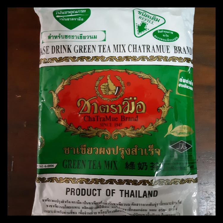 

Cuci Gudang Thai Green Tea Mix Refill Number One/Chatramue Brand 200 Gr