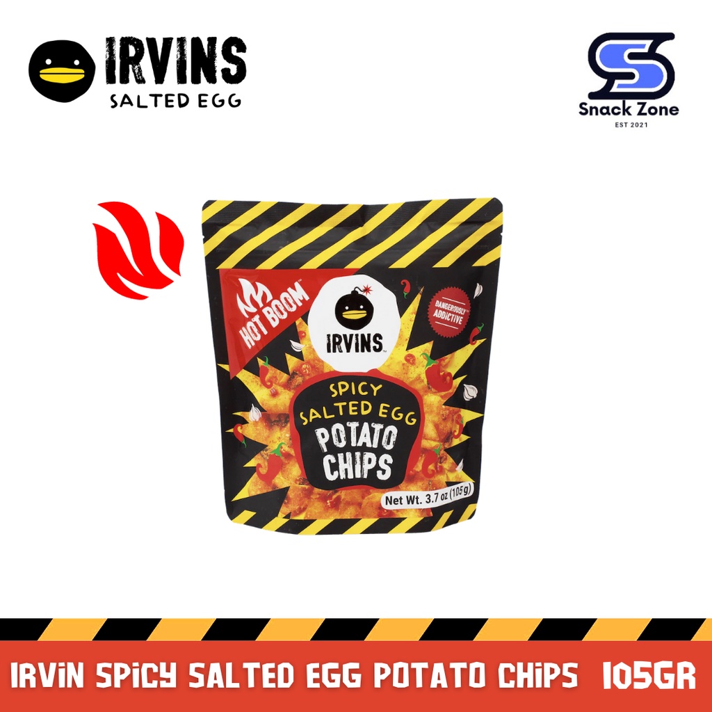 Jual IRVINS Spicy Salted Egg Potato (Singapore) (105gr) Shopee