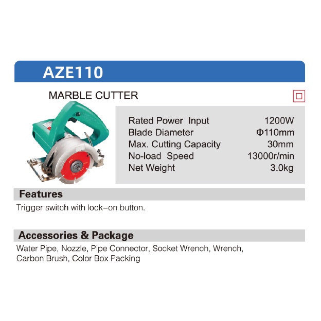 AZE110 - DCA Marble Cutter