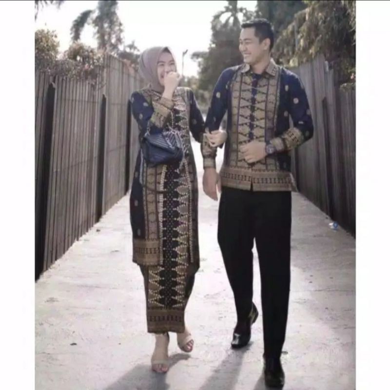 songket Palembang, baju songket Palembang, baju songket couple