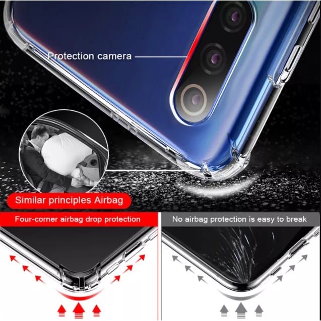 Case Airbag Clear Case XIAOMI REDMI NOTE 7 8 8 PRO 9 9 PRO 10 10S 4G 10 PRO 4G Redmi Note 11 4G 2022 Redmi Note 11 PRO 2022 Redmi Note 12 4G Four Sided Transparan Space Military Drop