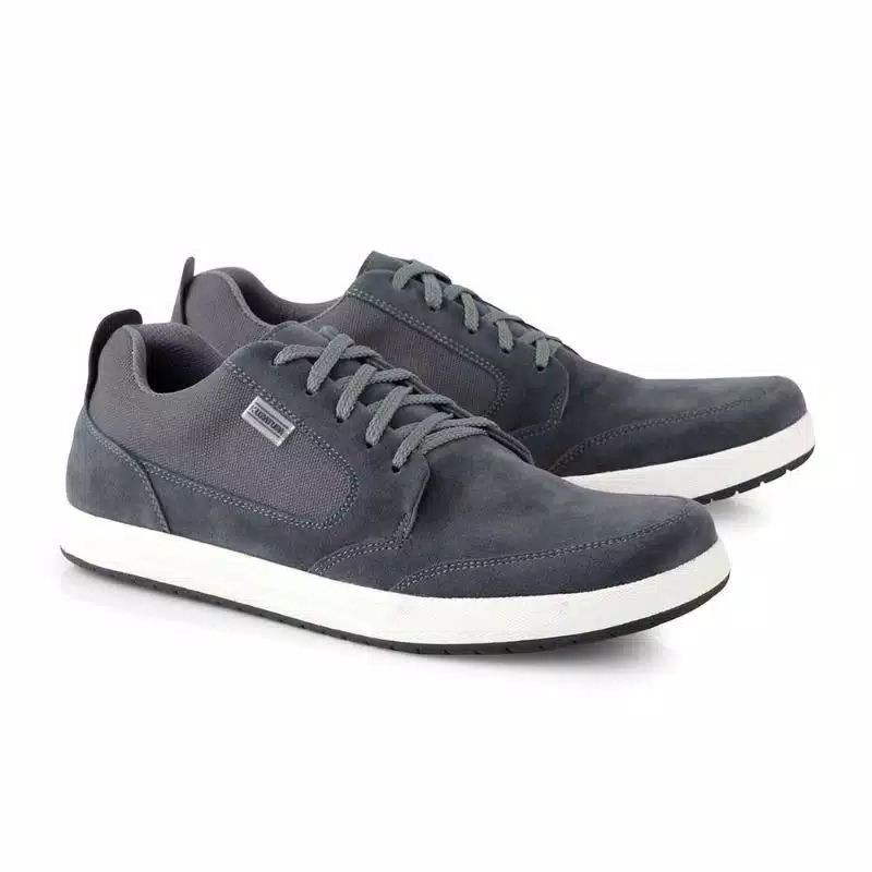 Sepatu Sneakers Casual Pria Tali Kulit Suede Premium Original Murah Keren