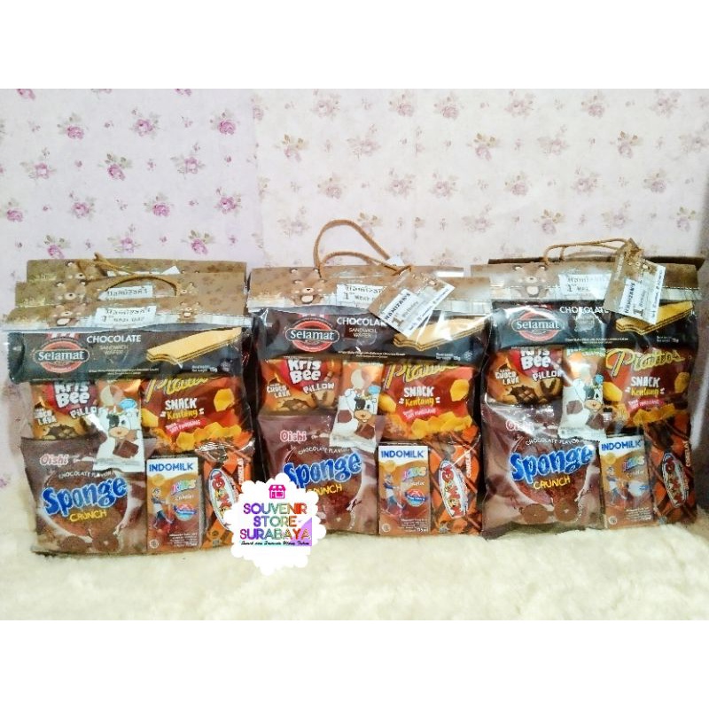 Snack Ulang Tahun / Paket snack Murah / Snack Ultah Surabaya/ Snack Coklat / Bingkisan Ultah custom