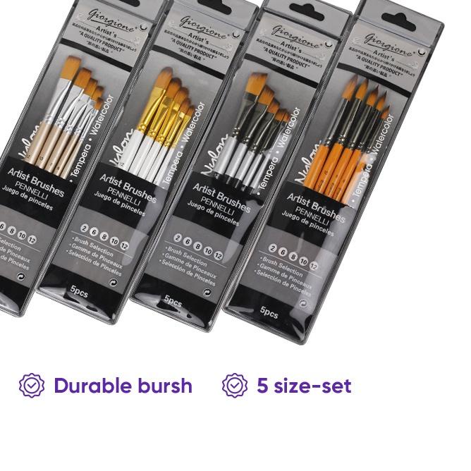 

Pasti Update Giorgione Paint Brush Set Kuas Lukis 5pcs U7Y$