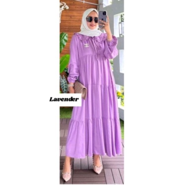 mididres sleting gamis susun rafle