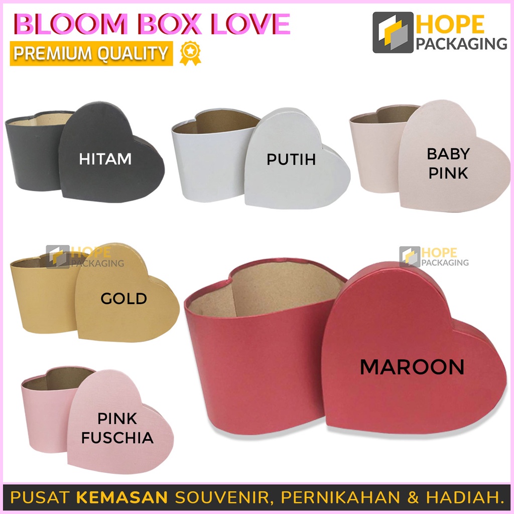 Bloom Box Diameter 15 cm &amp; 20 cm Box Bunga Kotak Bunga Flower Box Blooming Box Gift Box Love