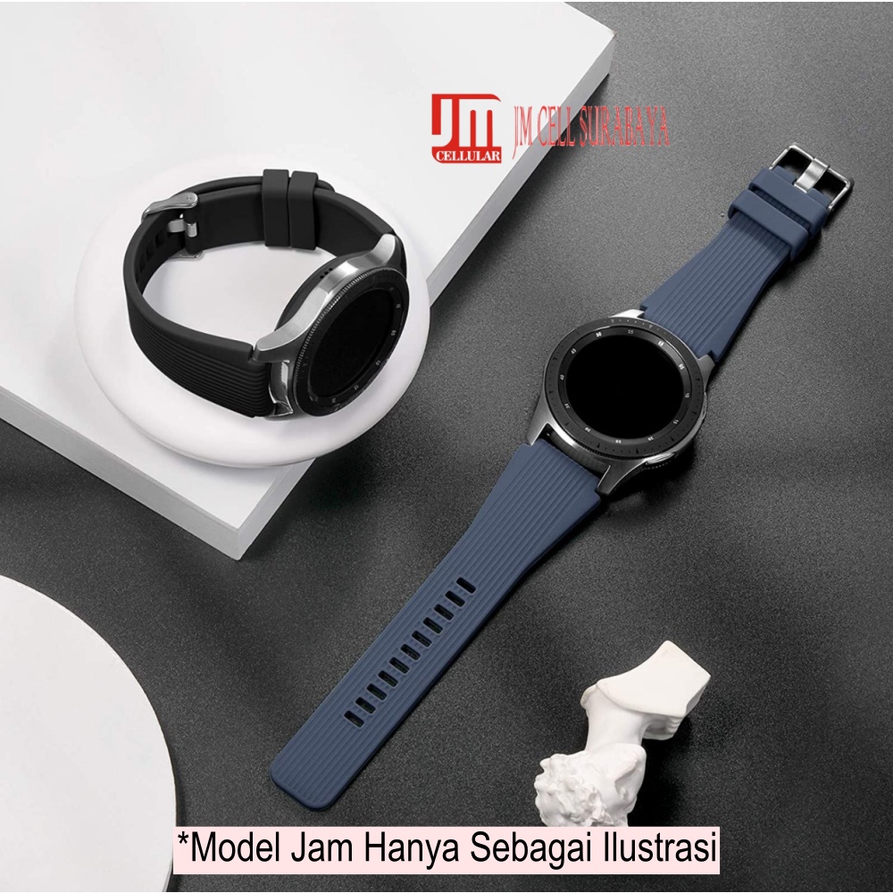 M46 Watch Strap Vyatta FitMe Spectre Gen 2 - Tali Jam 22mm Vertical Line Rubber Silicon