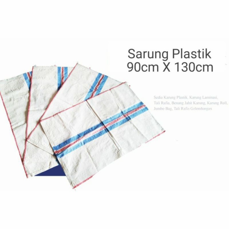 per biji karung plastik kapasitas 100 KG - karung plastik 90 x 130